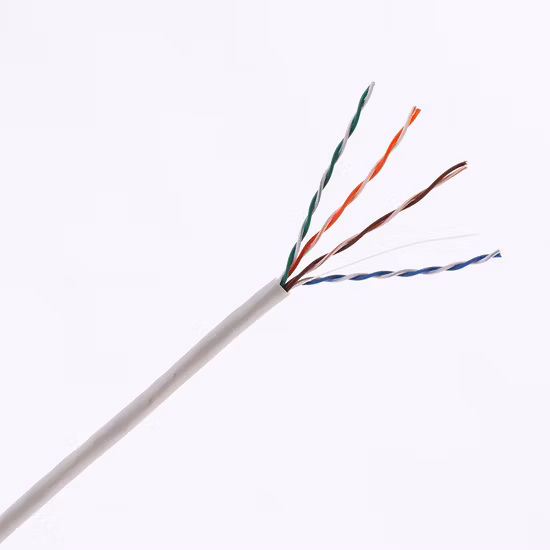 0,48 mm 0,5 mm Cu 305 m par trançado UTP Cat5e cabo LAN de dados para comunicação em rede